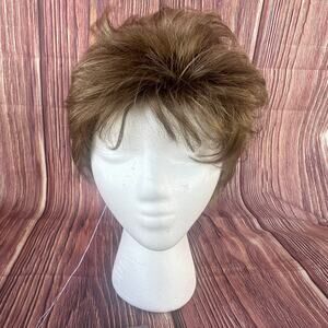 NIB Raquel Welch Short Asymmetrical Ready To Wear Synthetic Wig Honey Pecan